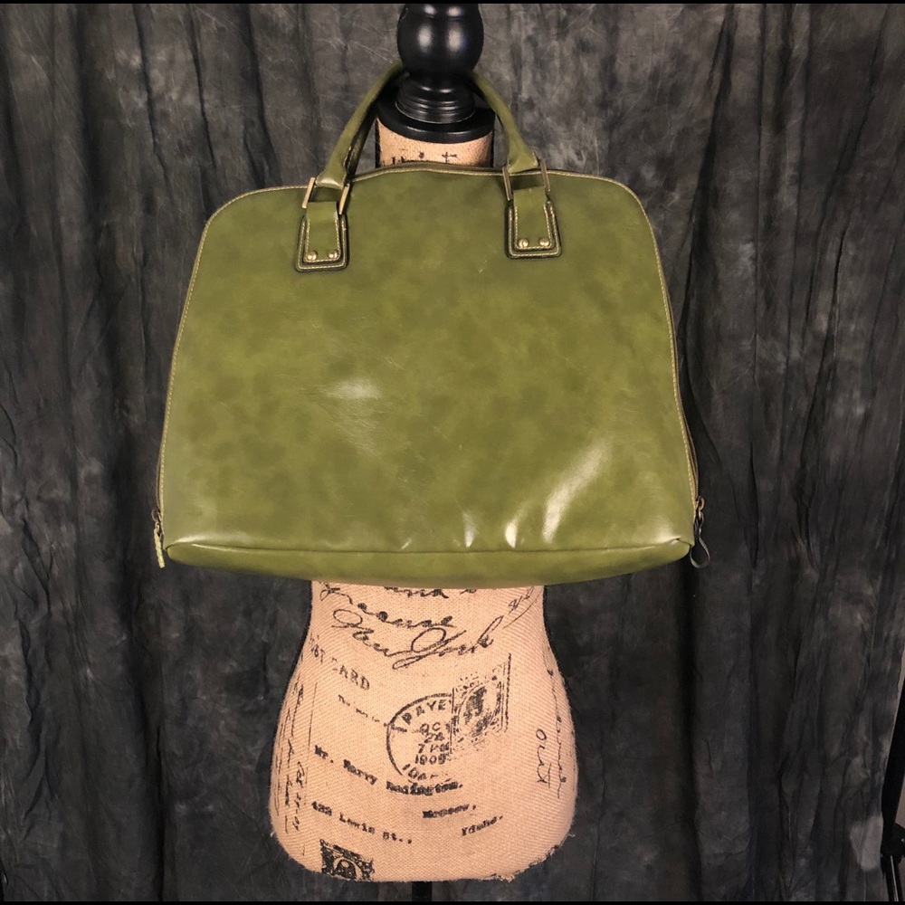 Olive green tote bag gorgeous for spring evening